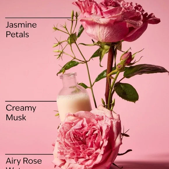 Bath & Body Works Rose Bath & Body Set - Pink & Green - Picture 3 of 4